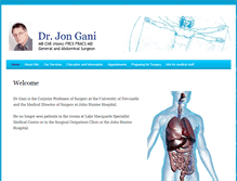 Tablet Screenshot of drjongani.com.au